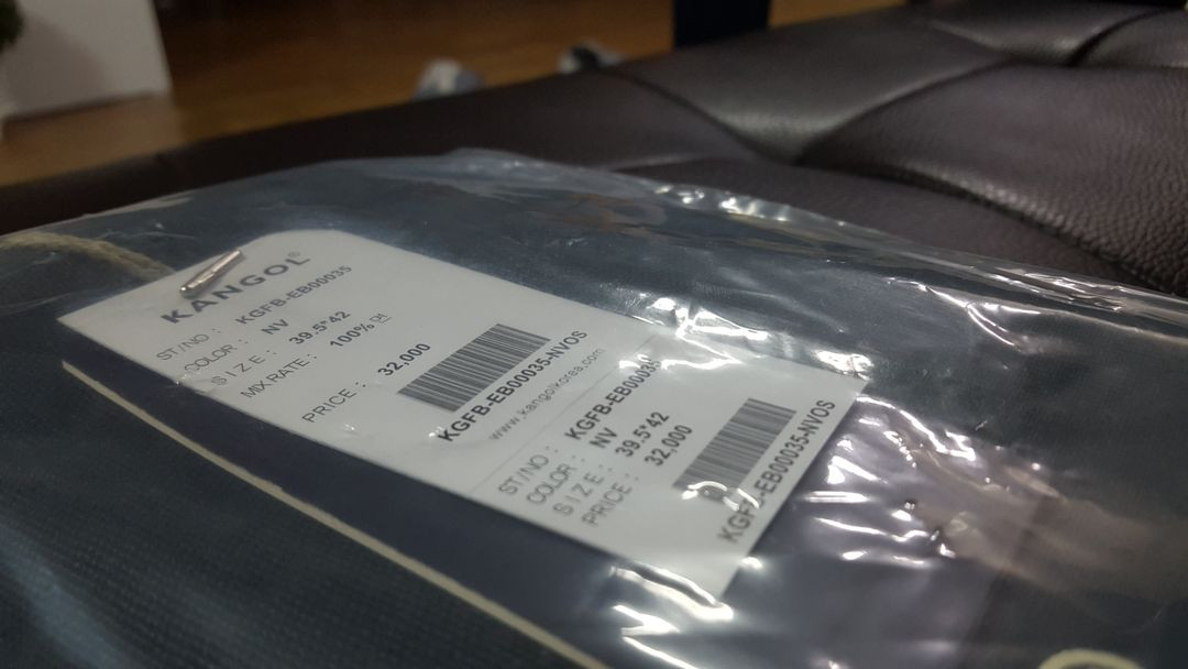 캉골에코백 네이비 미개봉새재품--3