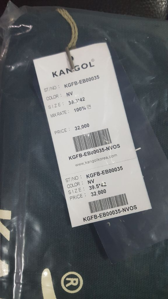 캉골에코백 네이비 미개봉새재품--6