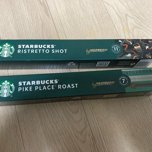 스타벅스네스프레소캡슐커피,파이크플레이스,리스트레토샷