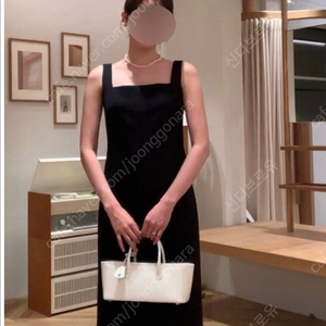 sie 시에 클루 스퀘어 슬리브리스 드레스 블랙s팔아요