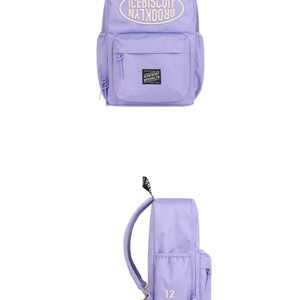 아이스비스킷 심볼로고 스퀘어백팩 라벤더,체스트벨트