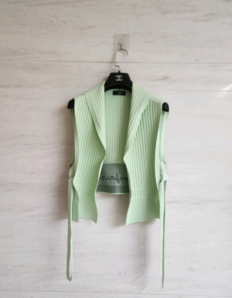 오즈세컨 세일러카라 니트 베스트 프리사이즈--1