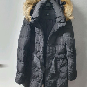 PIMKIE 핌키 패딩 S 진그레이 덕다운 오리털 벨트 점퍼 자켓 44 55