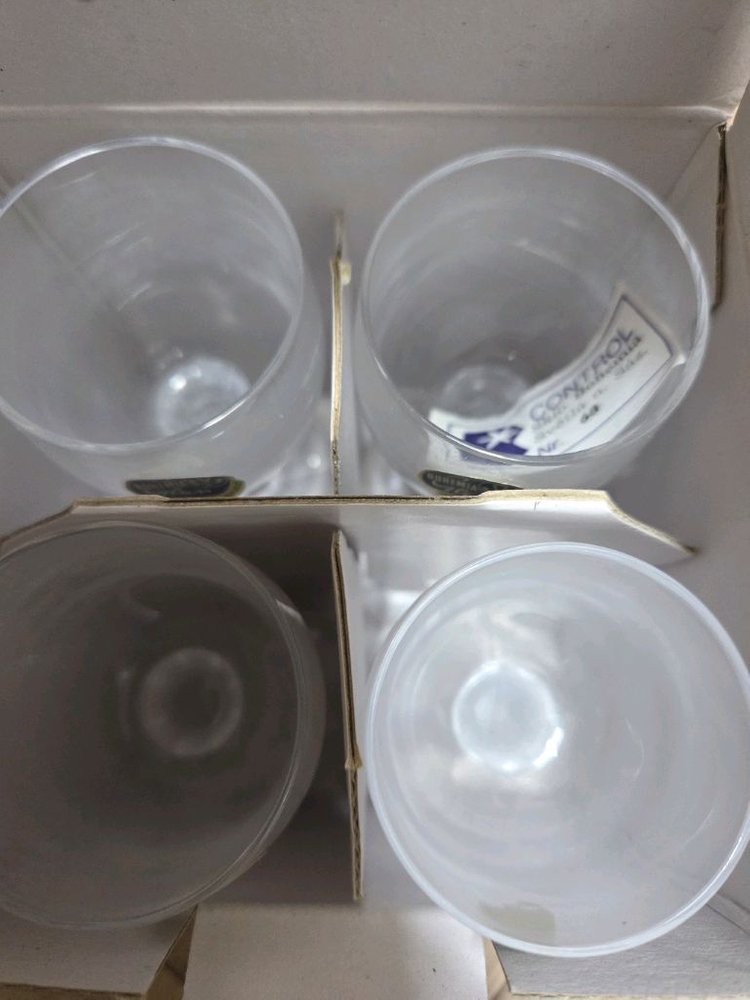 체코 보헤미아 크리스탈 고블릿 4P 새제품 이미지