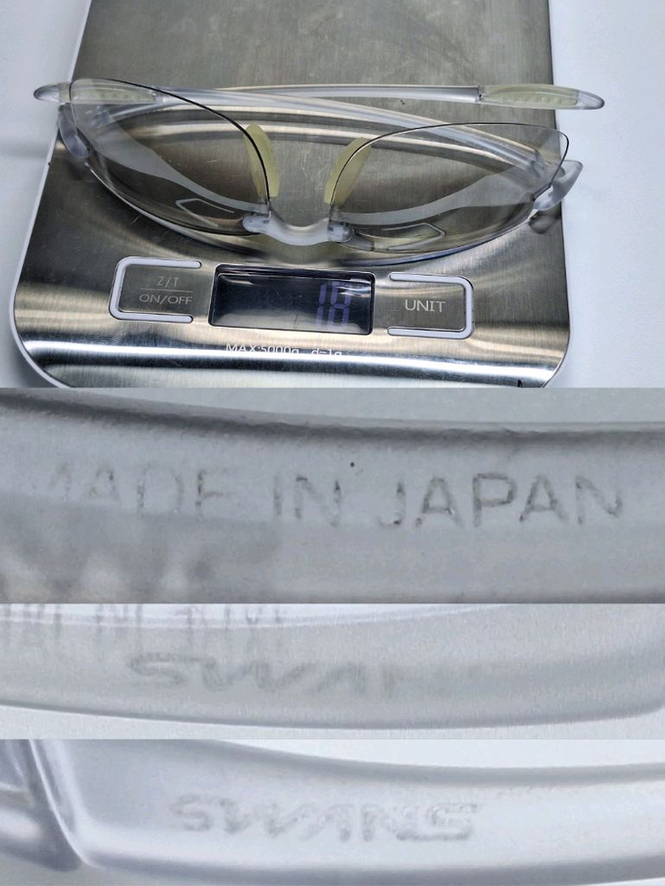 일본 수입 SWANS 스완스 스포츠 랩어라운드 선글라스 아이웨어 패션 골프 런닝 낚시 야외 운동 y2k 고프코어 이미지