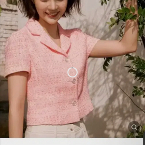 루에브르 트위드 반팔 자켓s