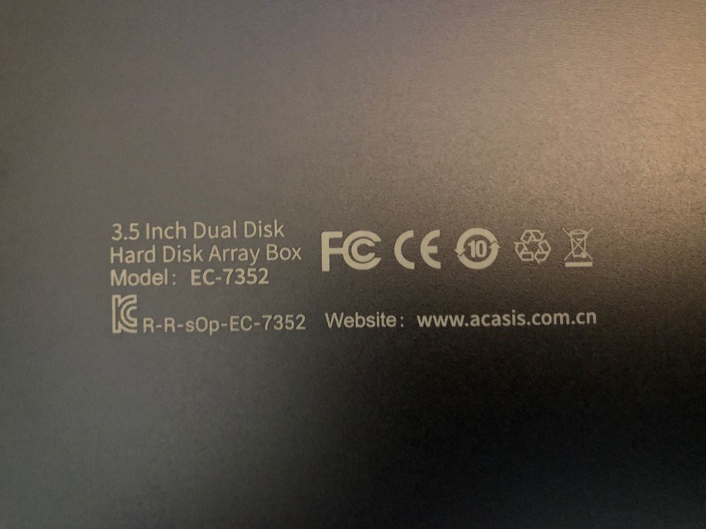 ACASIS 2베이 레이드 스토리지 EC-7352--3