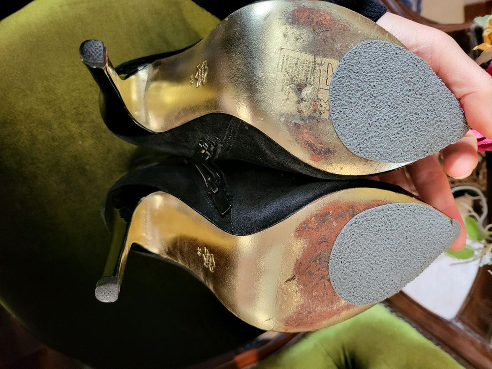 정품 Versace 베르사체 세무 레이스업 부츠--9