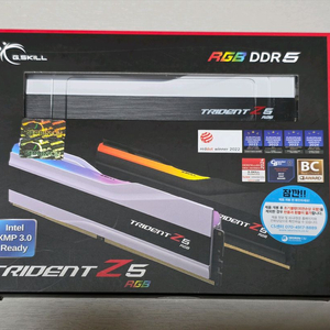 [미개봉][서린정품] 지스킬 DDR5-6400 CL32 TRIDENT Z5 RGB 화이트 64GB(32x2)