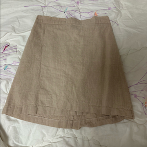 베이지 린넨 뒷밴딩 치마 S-L사이즈