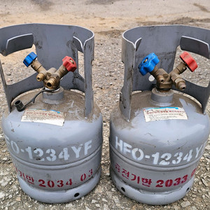 HFO-1234YF 신냉매 회수가스통 2개