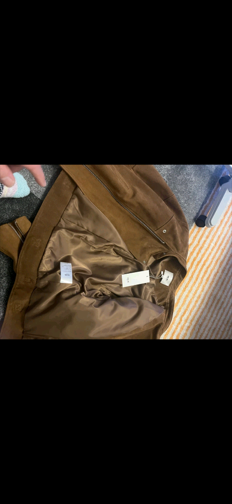 스웨이드 라이더 자켓 이미지