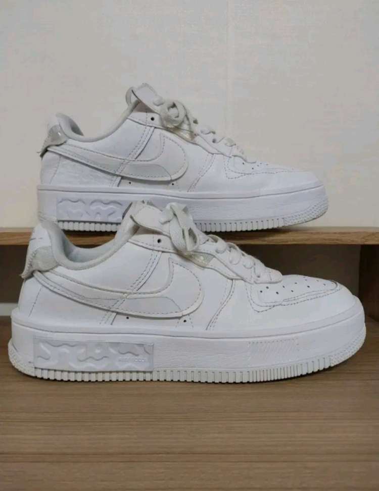여성 나이키 에어포스1 폰탄카 올화이트 운동화 (250)--4