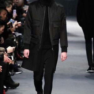 닐 바렛 / 항공 자켓 레이어드 코트 / 블랙 / 사이즈 M 이미지