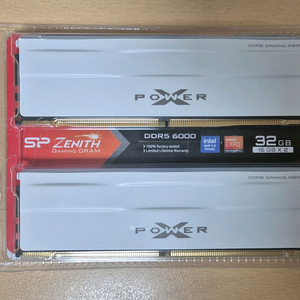미개봉) 실리콘파워 DDR5 32GB ( 16GB x2) 6000MHz CL30 화이트 램