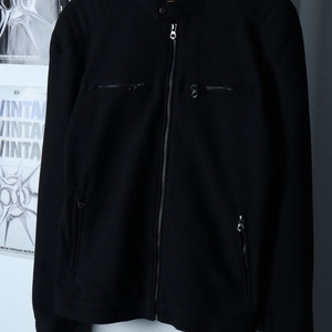 W(L) 자라 집업 바람막이 점퍼자켓 라이더 블랙