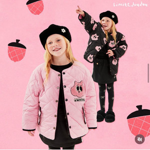 리미떼두두 핑크체리 퍼점퍼 L, 양면 패딩 L 2개 일괄
