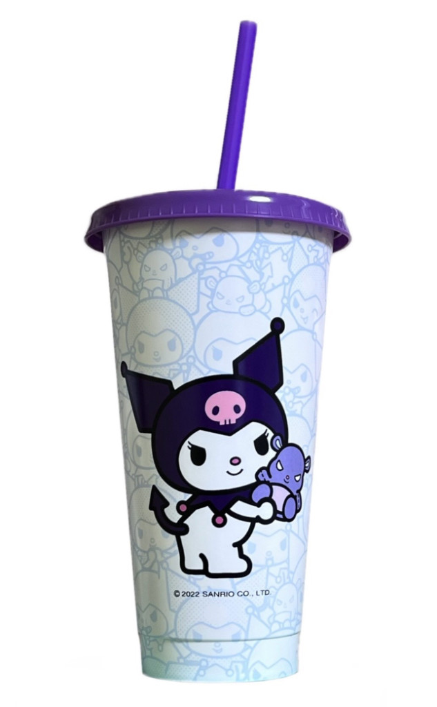 산리오 쿠로미 컬러체인지 리유저블 콜드컵--1