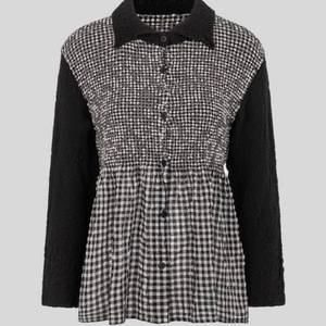 이세이미야케 미 깅엄체크 컬리 플라워 가디건 (새상품)