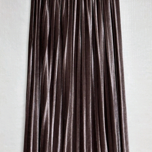 벨벳 롱 플리츠 스커트