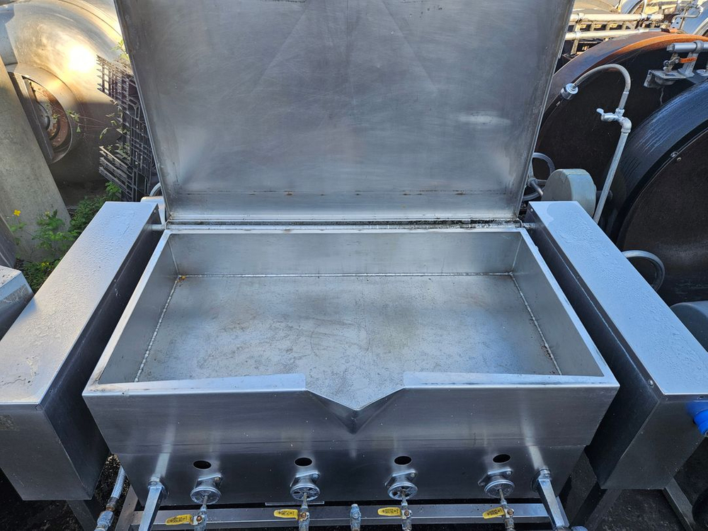 가스 만능조리기 가스 회전국솥 튀김 볶음 부침 조림 철판 이미지