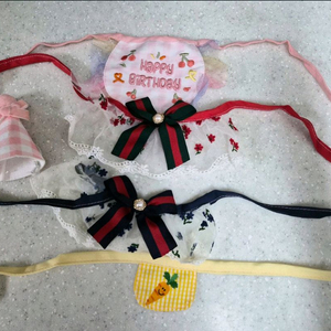 강아지 고양이 모자 목걸이 이미지
