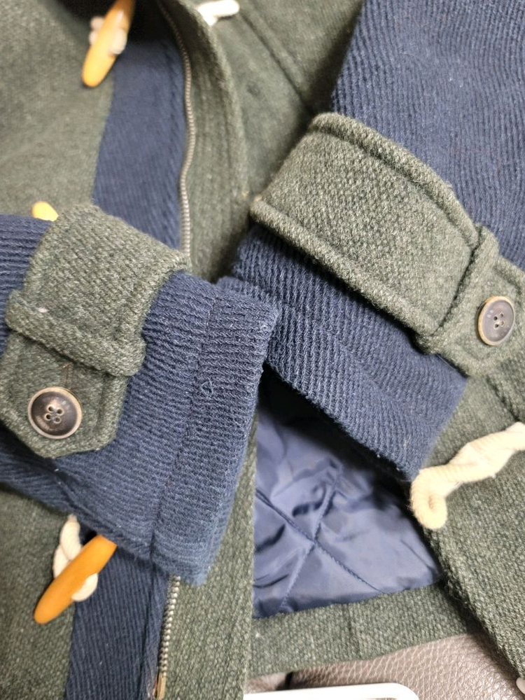 시리즈 울멀티배색 더플자켓 105사이즈 상태굿--3