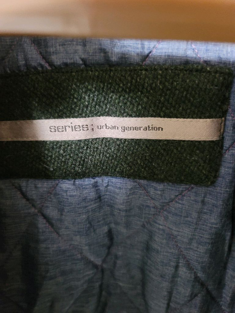 시리즈 울멀티배색 더플자켓 105사이즈 상태굿--5