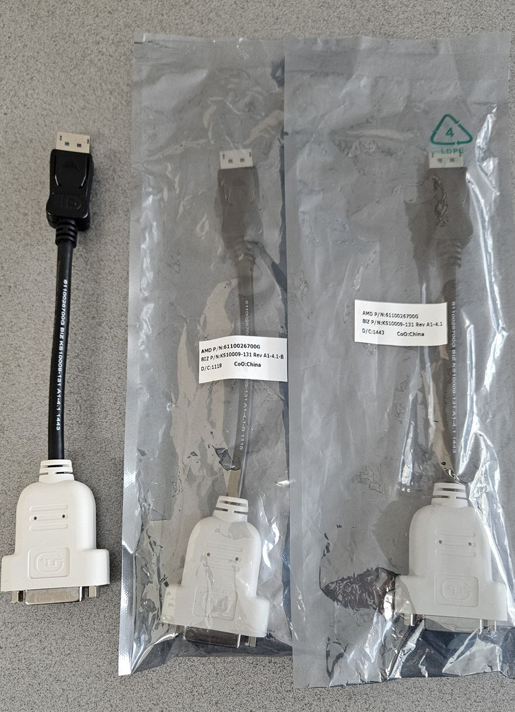 AMD ATI BIZLINK DISPLAYPORT TO DUAL LINK DVI-D CABLE--0