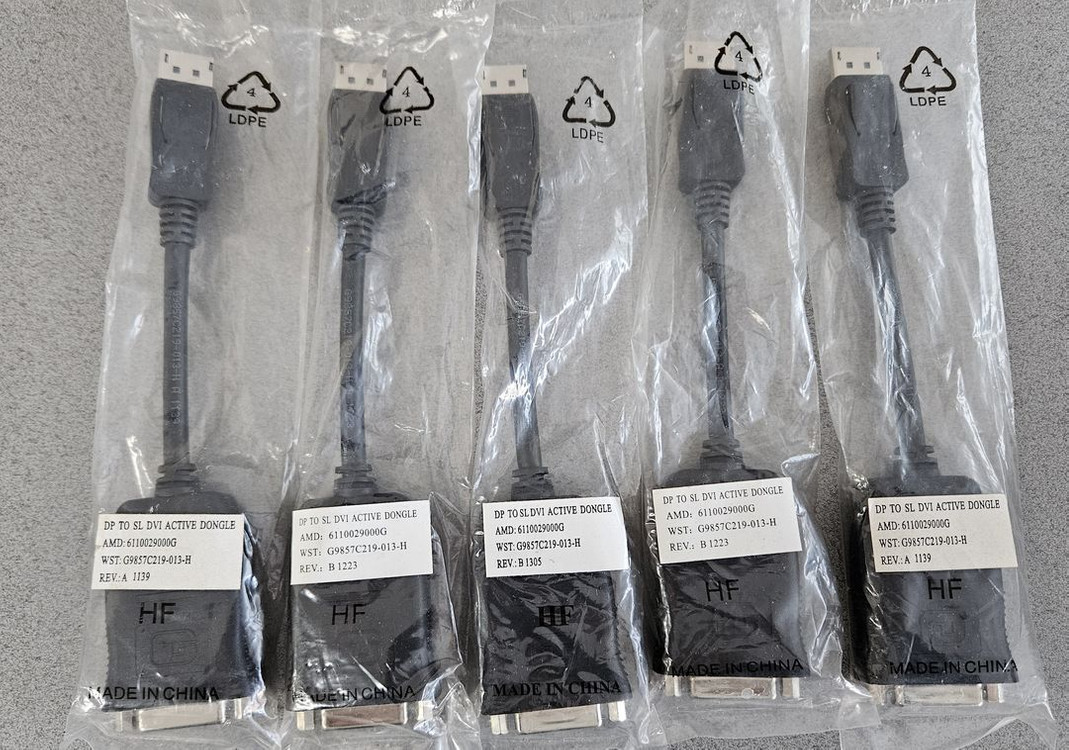 AMD ATI BIZLINK DISPLAYPORT TO DUAL LINK DVI-D CABLE--1