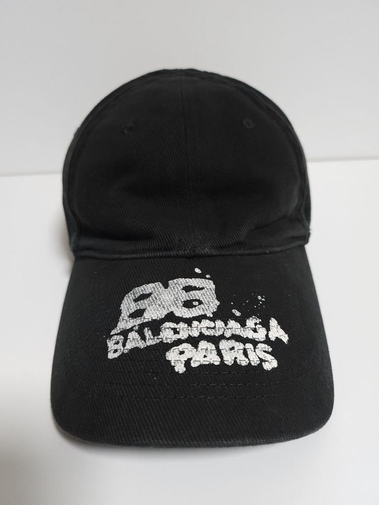 M 발렌시아가 블랙 더티 파리스 볼캡 모자 723771 410B2--1