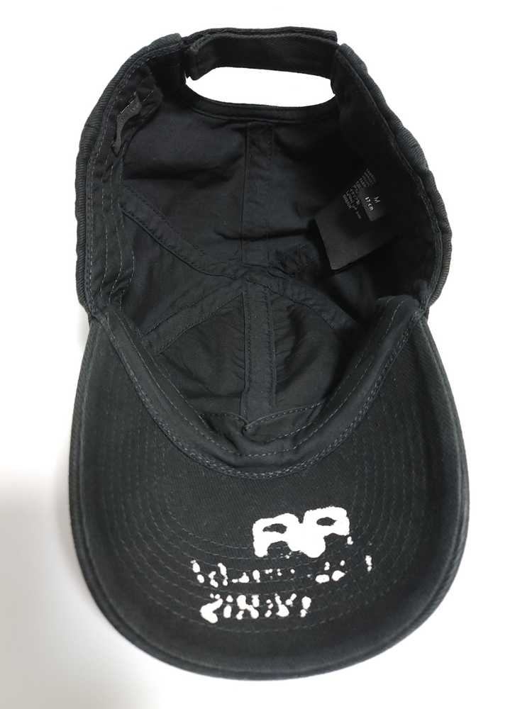 M 발렌시아가 블랙 더티 파리스 볼캡 모자 723771 410B2--4