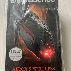 [미개봉/새제품/한정판]스틸시리즈 AEROX5 디아블로4 게이밍 무선마우스
