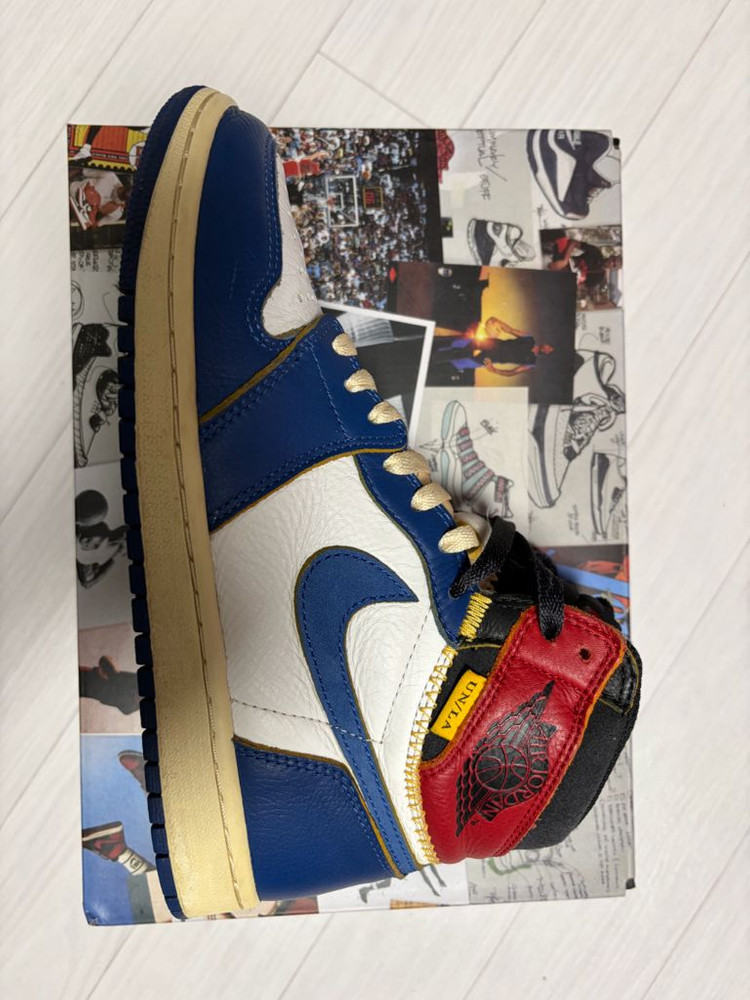 유니온x조던1 블루토 260 이미지