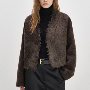 [시스템] 캐시미어 블렌드 플러피 자켓