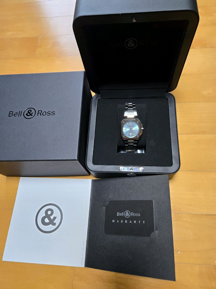 벨앤로스 BR-05 36mm 아이스 블루 스틸--5