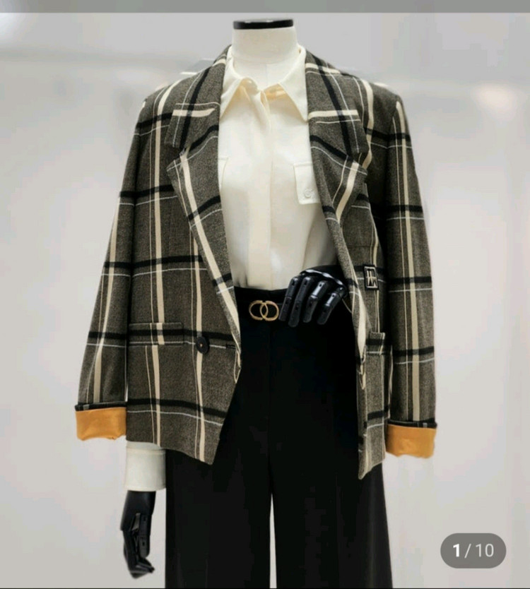 잇미샤 체크자켓 55사이즈--1