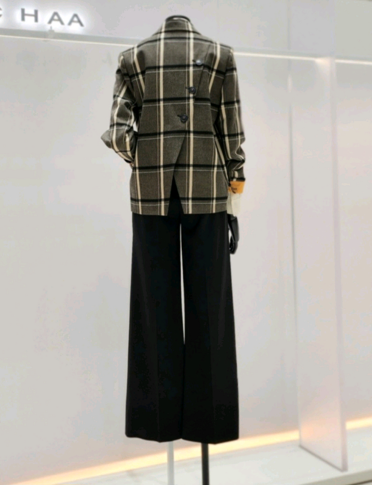 잇미샤 체크자켓 55사이즈--2