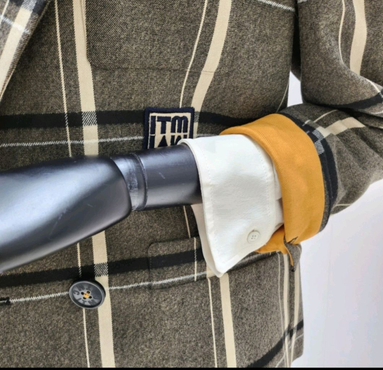 잇미샤 체크자켓 55사이즈--4