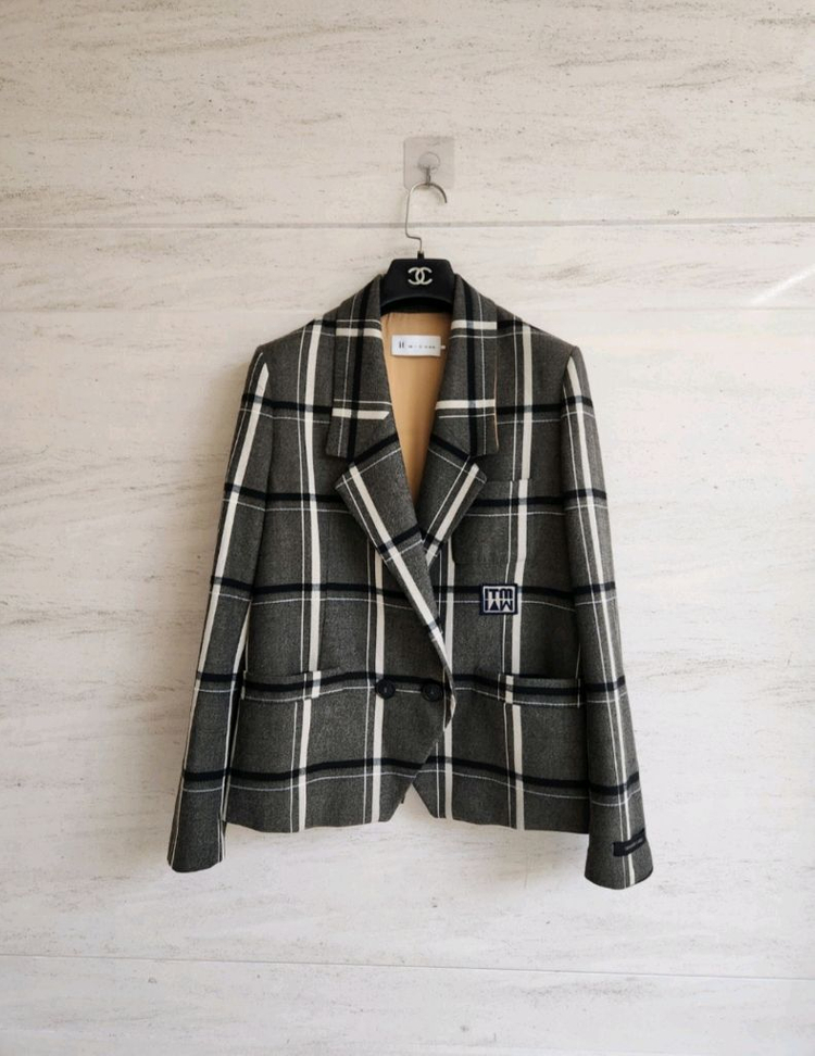 잇미샤 체크자켓 55사이즈--6
