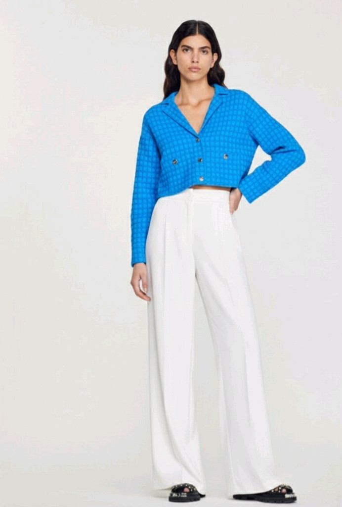 (새상품)산드로 트위드 자켓 36사이즈--2