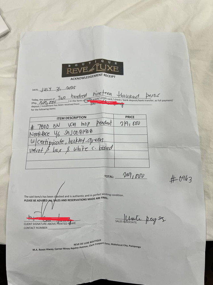 반클리프앤아펠 목걸이--3