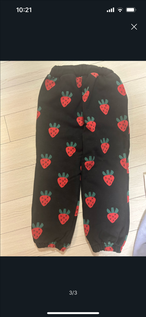 리미떼두두 딸기 바지 팬츠 m사이즈--2