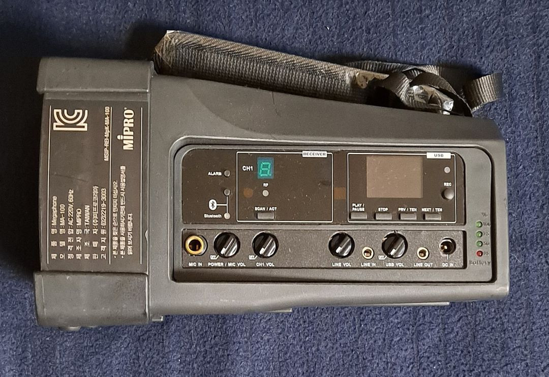 미프로 휴대용 앰프 (MIPRO MA-100SB)--2