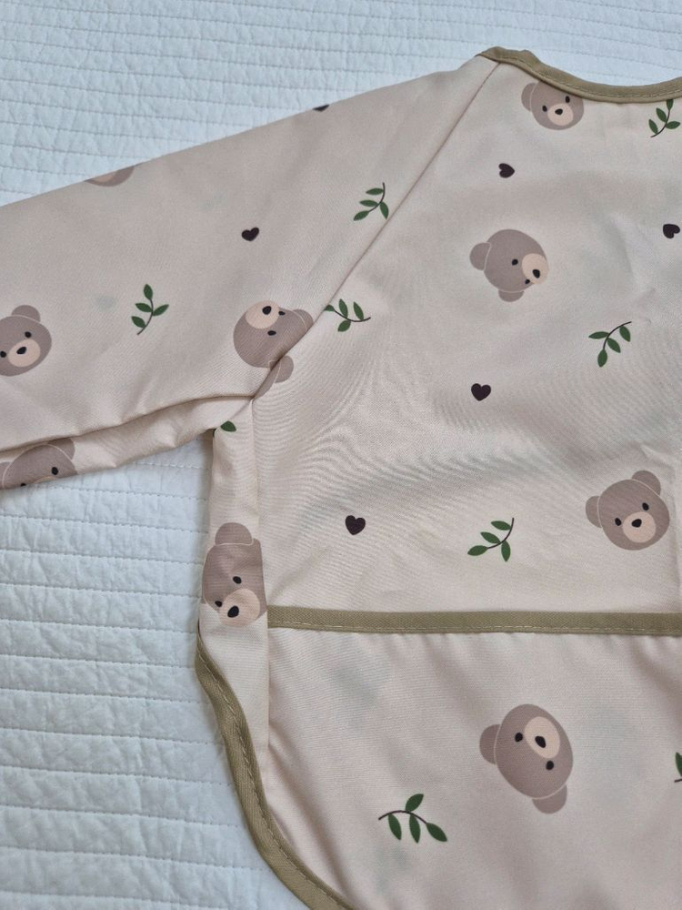 쿵스쿵스 아기유아식 긴팔 방수턱받이 (새상품)--2