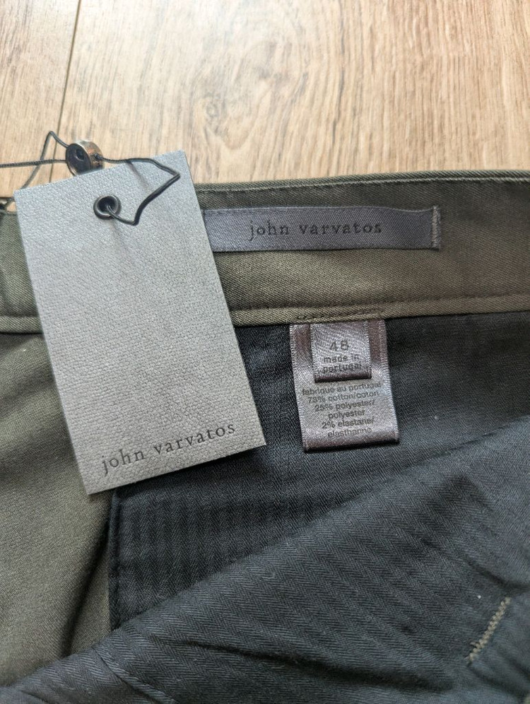 (새제품) 존 바바토스 카키색 면바지 (31-32)--1