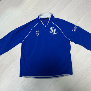 삼성 라이온즈 언더아머 바람막이 반집업(아노락) L 반팔, 긴팔 겸용 이미지