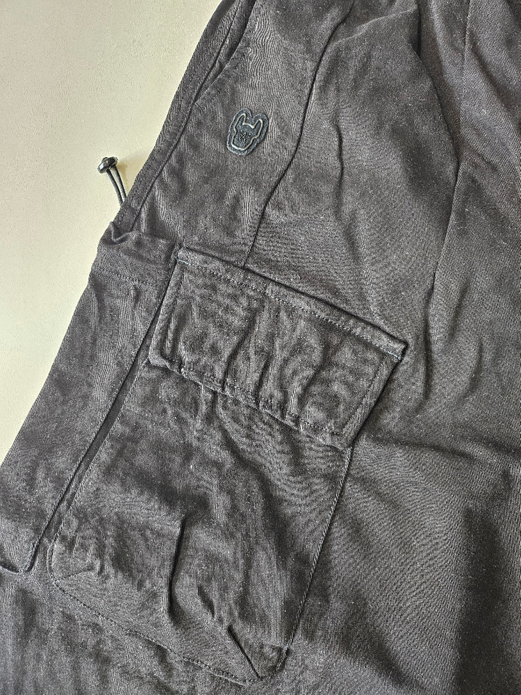 라이프워크 여성용 와이드 카고 팬츠 (블랙)--3