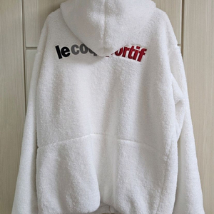 [최저가]르꼬끄 양털 뽀글이 후드집업 플리스 후리스 자켓 점퍼 - 화이트