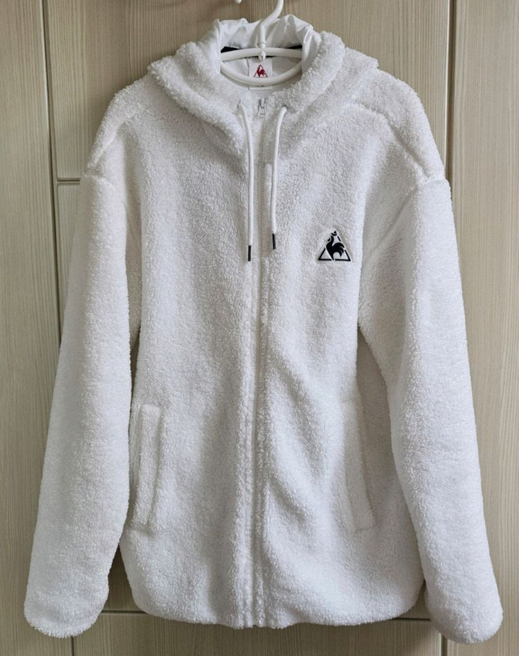 [최저가]르꼬끄 양털 뽀글이 후드집업 플리스 후리스 자켓 점퍼 - 화이트--2